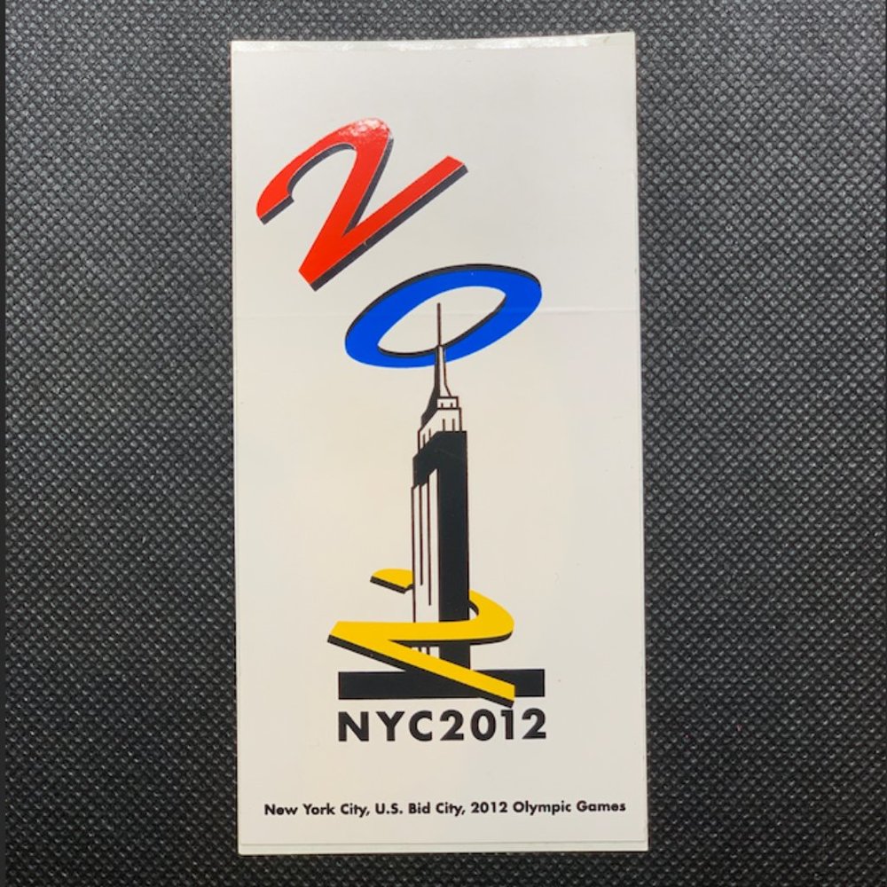 🌈4/$20 NEW Official New York City Bid City 2012 Olympic Games Sticker Empire